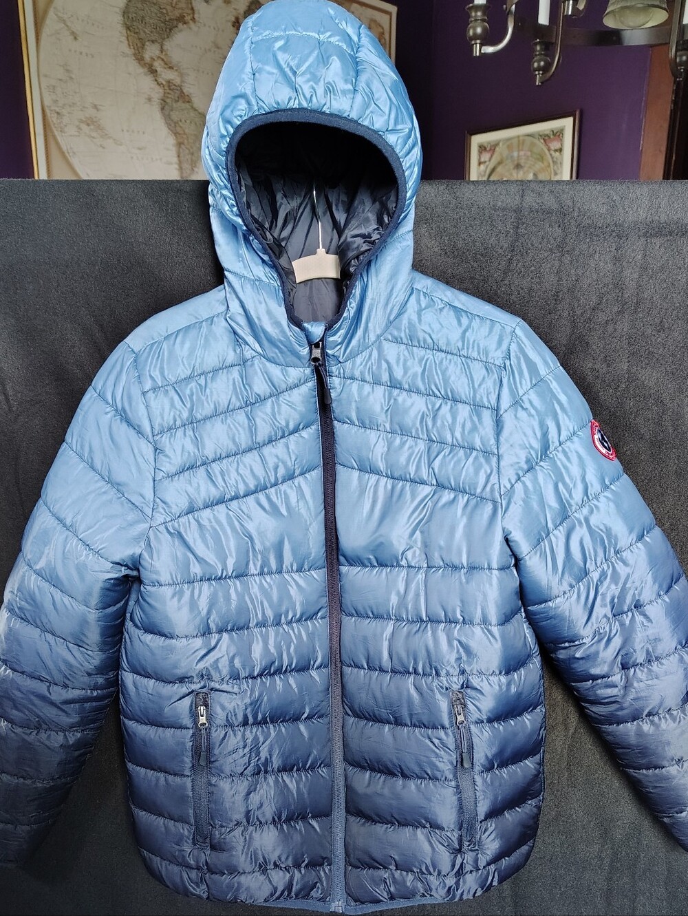 Reversible Gradiant Blue Rokka&Rolla Puffer Coat XL (14-16)